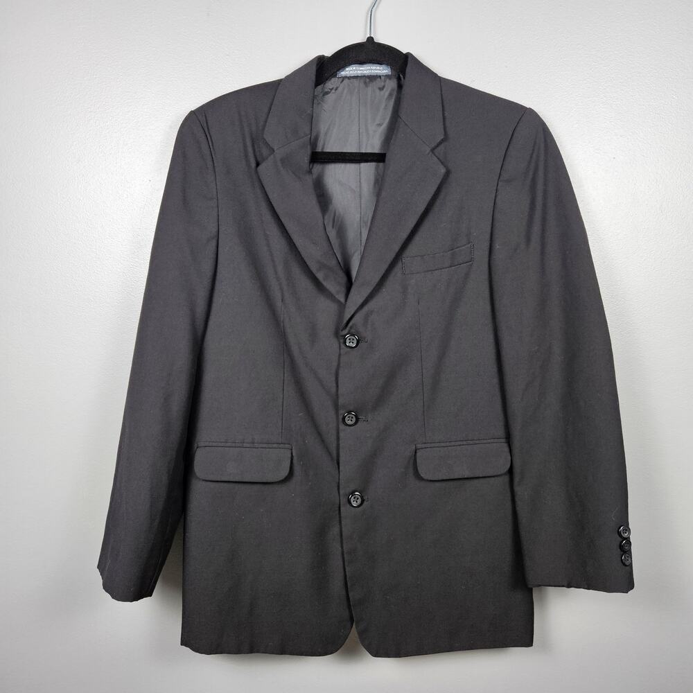 Perry Ellis‎ Portfolio Boys 18 Blazer Suit Jacket Formal Dress Black Classic